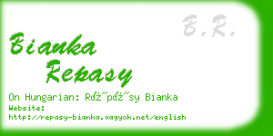 bianka repasy business card